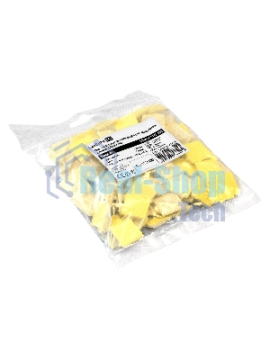 Самоклеющаяся площадка для крепления стяжек ExeGate EX293141RUS STM2020W-100 (20х20 мм, halogen free, -40°C - +85°C, белая, 100 шт)