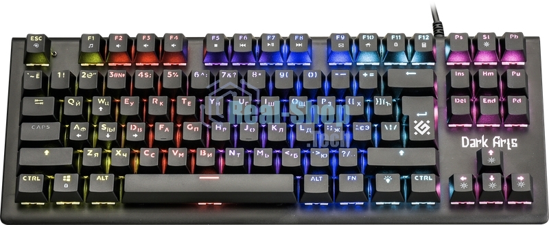 Клавиатура проводная Defender Dark Arts GK-375, USB, черный