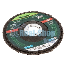 Круг лепестковый Сибртех торцевой, конический, Р 40, 125 х 22,2 мм