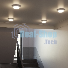 Светильник Gauss ЖКХ 193411208-OAS 8Вт 4000K белый датч.движ.