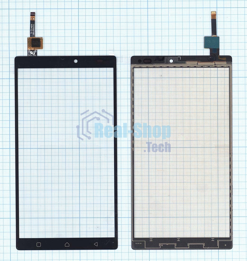 Сенсорное стекло (тачскрин) для Lenovo Vibe X3 черное