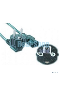 Кабель питания Gembird 1.8м, VDE(0.75мм), черный, с зазем., пакет PC-186-VDE