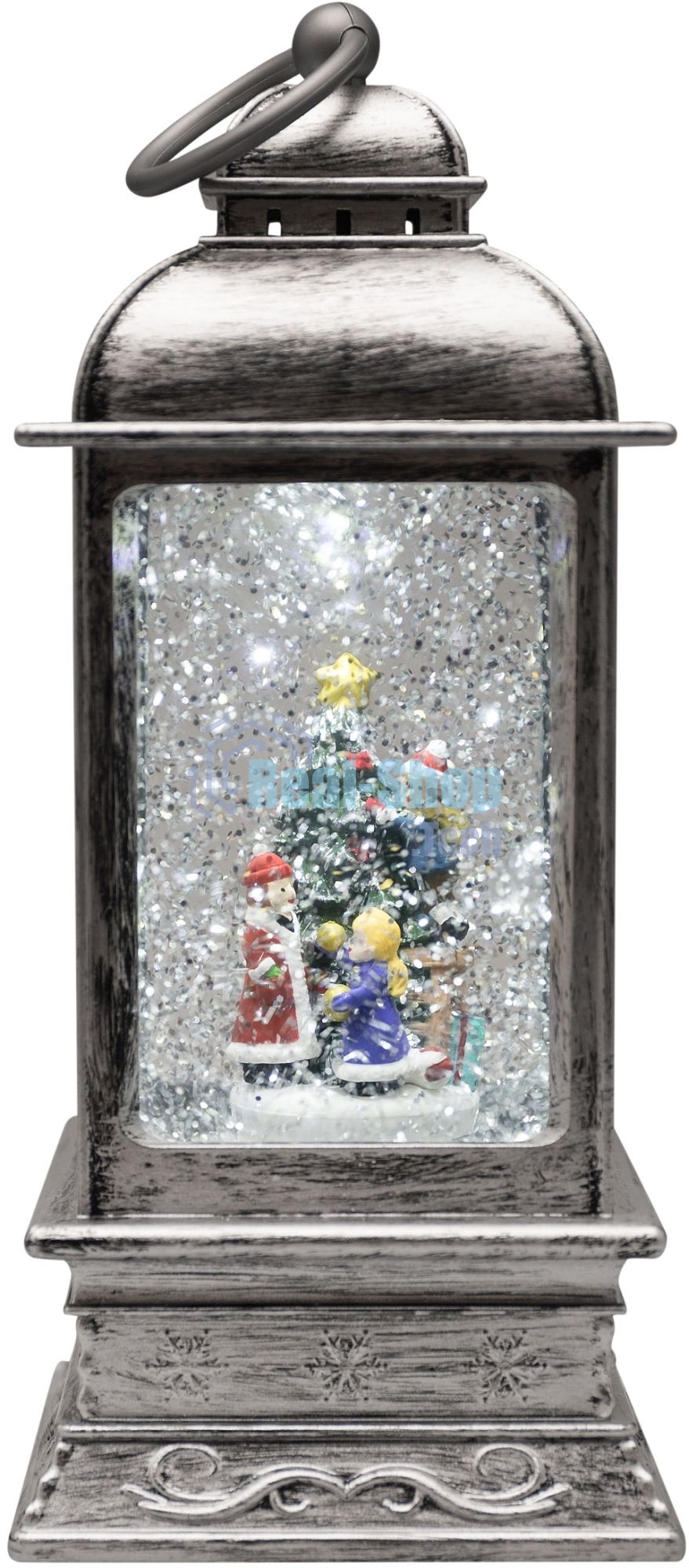 Декоративный фонарь Neon-night с эффектом снегопада и подсветкой 