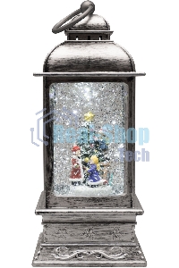 Декоративный фонарь Neon-night с эффектом снегопада и подсветкой 