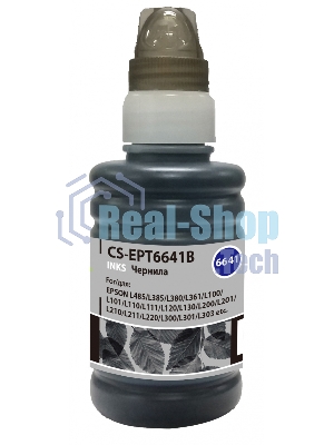 Чернила Cactus CS-EPT6641B черный 100 мл для Epson L100/L110/L120/L132/L200/L210/L222/L300/L312/L350/L355/L362/L366/L456/L550/L555/L566/L1300