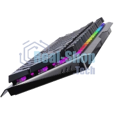 Клавиатура проводная игровая Mad Catz S.T.R.I.K.E. 13 US БЕЗ РУССКОЙ РАСКЛАДКИ черная (CHERRY MX RED Switch, 96 кл., RGB подсветка, USB)