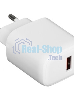 Сетевое зарядное устройство Qumo Energy PD 35Вт, (модель 0117), порты: USB-A QC3.0 + USB Type-C PD, белый