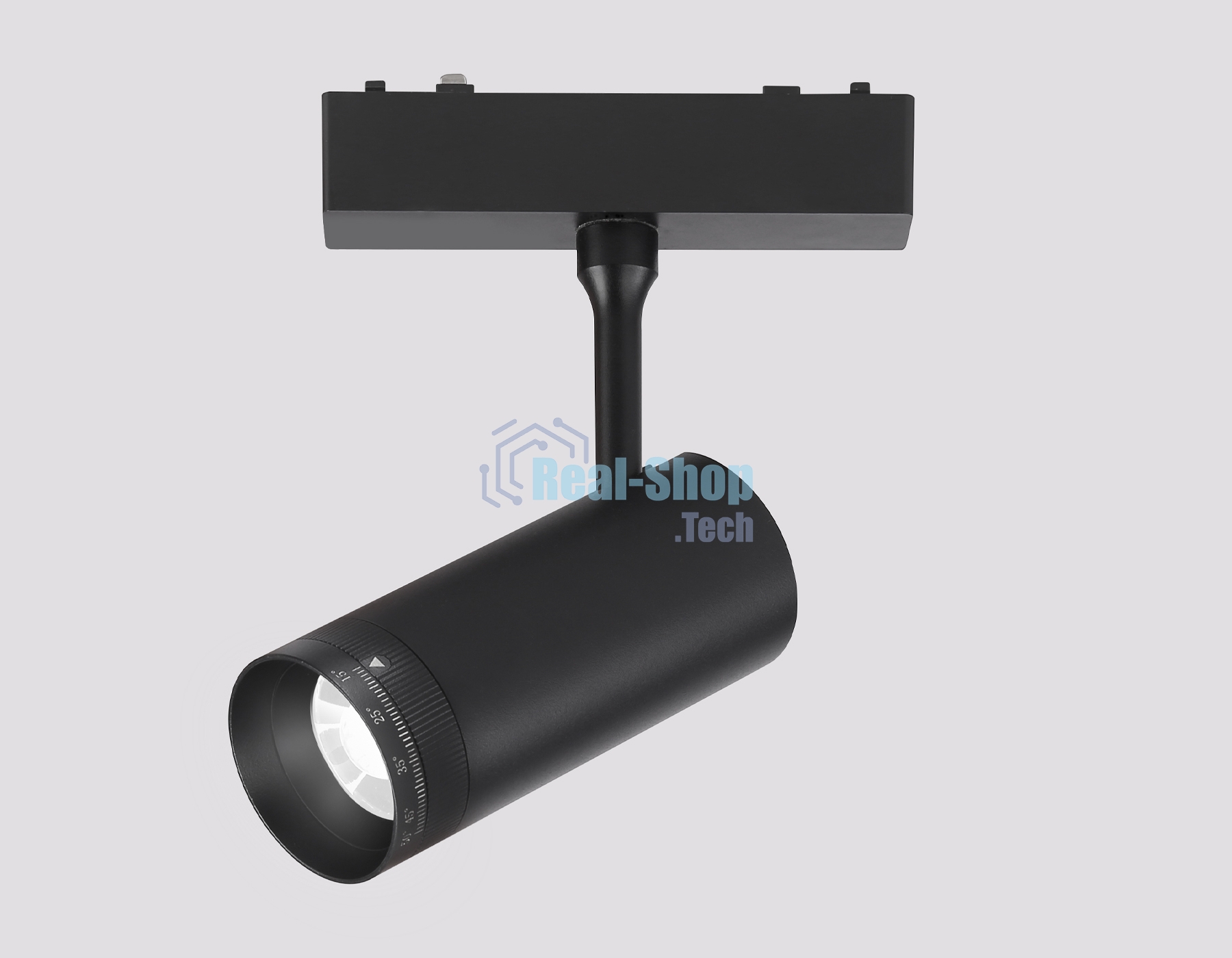 Светильник трековый светодиодный GV1571 BK черный IP20 10W 4200K 48V 15-51° D55*185