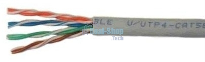 Кабель UTP cat.5e, 4 пары (305 м) Solid 0.51мм CCA alloy AWG24 (18481)