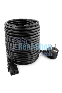 Кабель Кабель питания Gembird 10.0м, VDE(0.75мм), черный, с зазем., пакет PC-186-VDE-10M