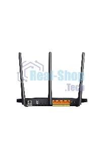 Беспроводный двухдиапазонный TP-Link маршрутизатор с VDSL/ADSL модемом SOHO Archer VR400, 867 Мбит/с + 300 Мбит/с, VDSL2/ADSL2+, Annex A, 4 порта 100 Мбит/с, 1 порт WAN 1000 Мбит/с, 1 порт USB 2.0