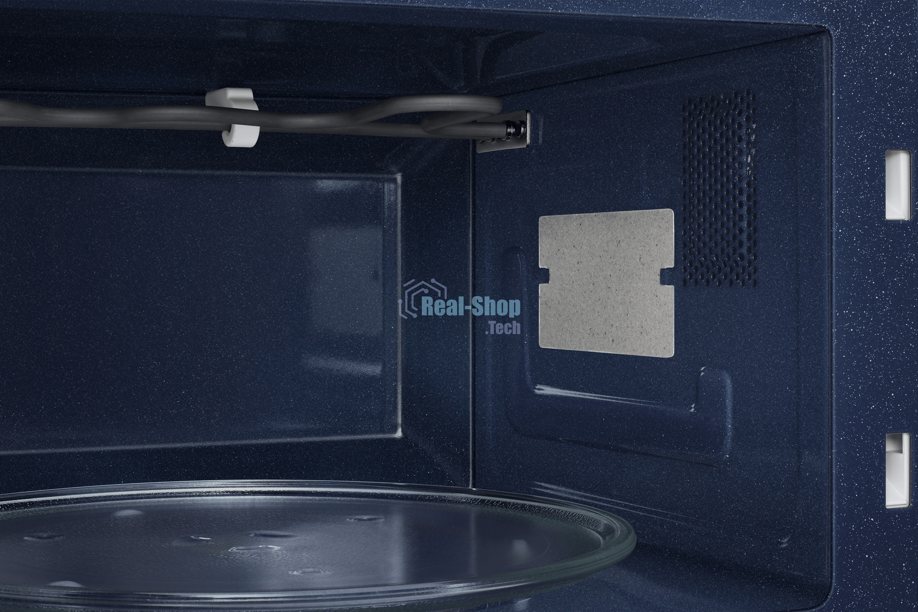 Микроволновая печь Samsung MG23T5018AN/BW голубой, 23 л, 800 Вт, переключатели - сенсор