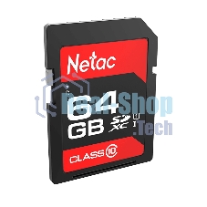 Флеш карта SDHC 64Gb Netac Class 10 UHS-I U1 P600 NT02P600STN-064G-R