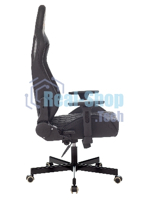 Кресло Knight OUTRIDER черный, экокожа, 120 кг, механизм качания