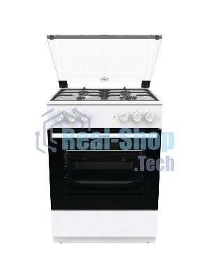 Плита комбинированная Gorenje GK6A20WF белый, конфорок 4 газовых, духовка 65 л, 60 см x 85 см x 60 см