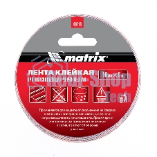 Лента клейкая Matrix противоскользящая, черно-желтая 50 мм х 5м