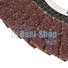 Круг лепестковый Сибртех торцевой, конический, Р 40, 125 х 22,2 мм