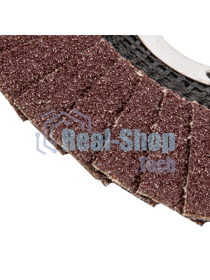 Круг лепестковый Сибртех торцевой, конический, Р 40, 125 х 22,2 мм