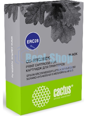 Картридж матричный Cactus CS-ERC28BK ERC28 черный (12.7 мм, 3.1 м) для Epson ERC28/M2000/FUJITSU-29745/AT3000/NORAND-815/4000/4815/4820/DP815/NP815