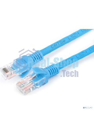 Патч-корд LSZH медный UTP Cablexpert PP30-10M/B cat.5e, 10м, литой, многожильный, синий