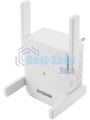 Повторитель беспроводного сигнала Digma D-WR310 (D-WR310V2) N300 Wi-Fi белый