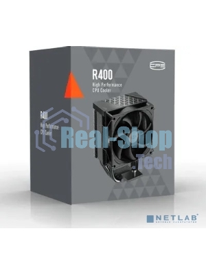 Кулер PCCooler R400 черный 92мм алюминий+медь 2200rpm 30db 4-pin 180W 133мм