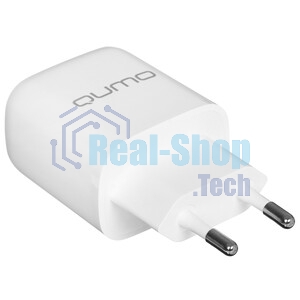 Сетевое зарядное устройство Qumo Energy PD 35Вт, (модель 0117), порты: USB-A QC3.0 + USB Type-C PD, белый
