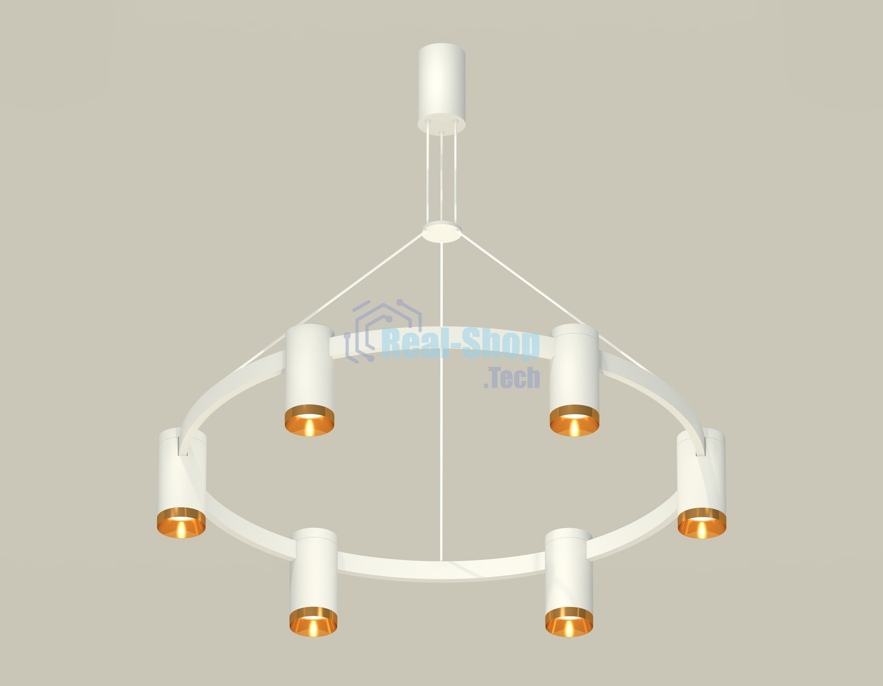 Светильник Ambrella light XB9021152/6 SWH/PYG белый песок/золото желтое полированное MR16 GU5.3 (С9021, N6134)
