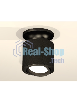 Светильник Ambrella Light XS7402060 SBK/PBK черный песок/черный полированный MR16 GU5.3 (N7926, C7402, N7002)