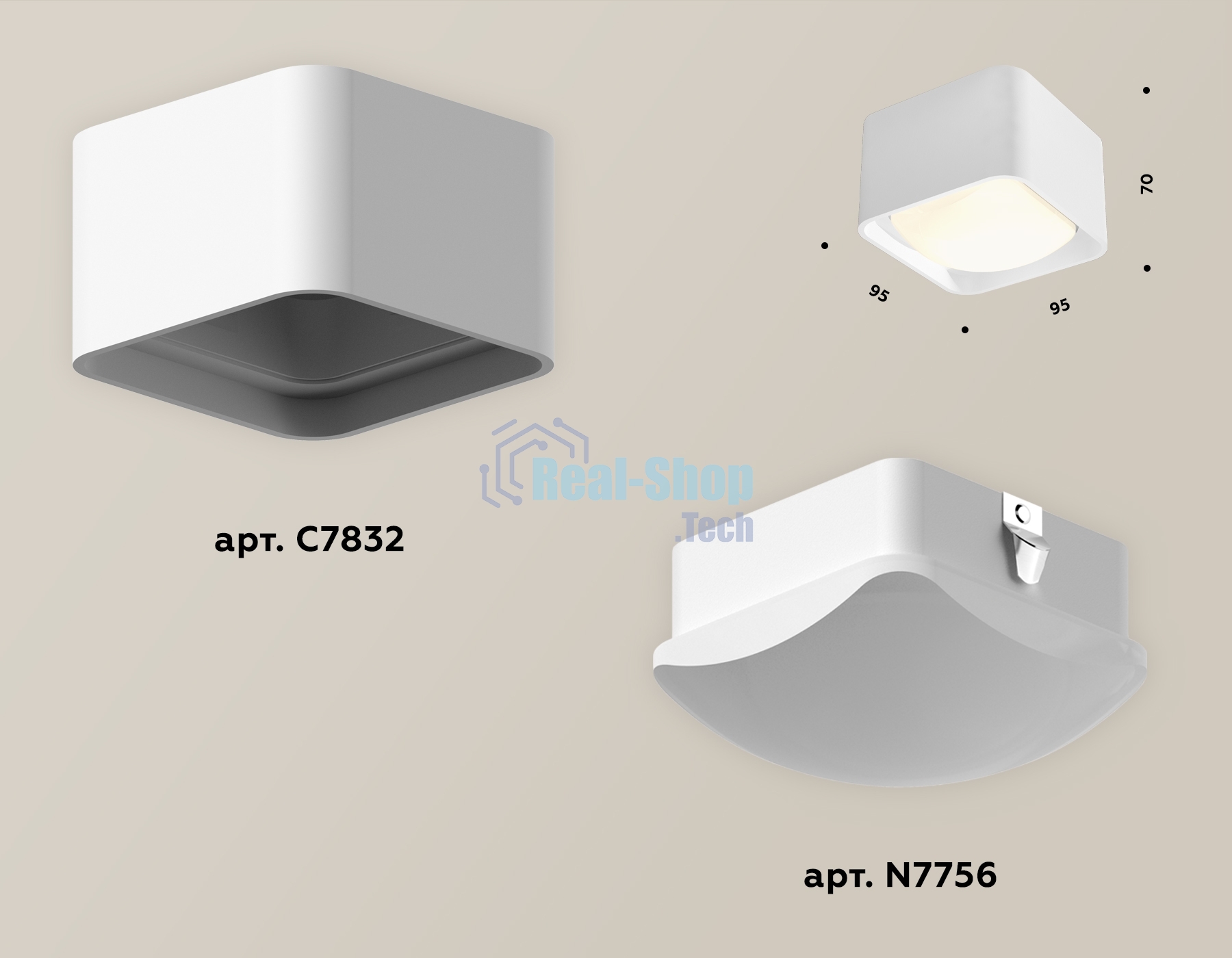 Светильник Ambrella Light XS7832022 SWH/FR белый песок/белый матовый MR16 GU5.3 (C7832, N7756)