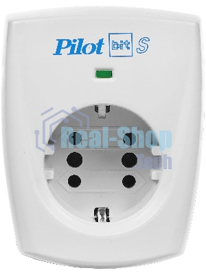 Сетевой фильтр ZIS PILOT BIT S, 1 розетка, 16А/3,5кВт, св.серый