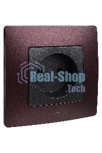 Розетка 2К на винтах, защ. шт., антрацит ETIKA