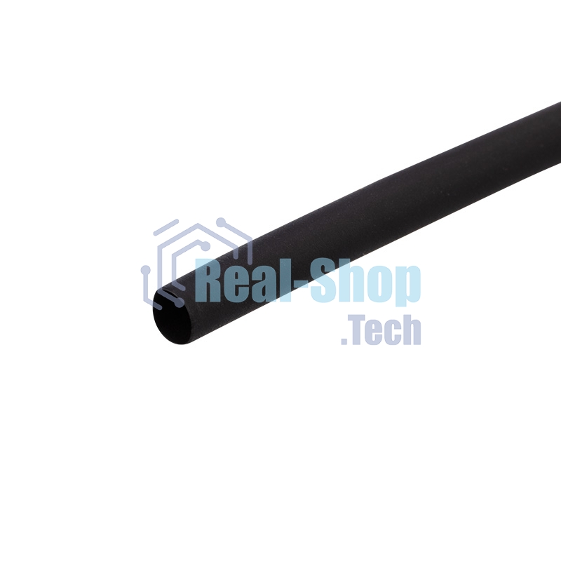 Трубка термоусаживаемая Rexant 3.0/1.5мм черный ролик 2.44м