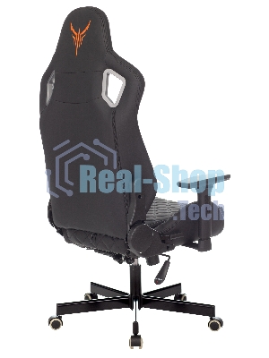 Кресло Knight OUTRIDER черный, экокожа, 120 кг, механизм качания
