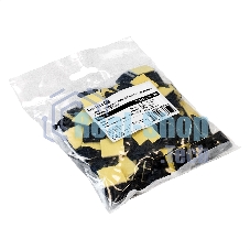 Самоклеющаяся площадка для крепления стяжек ExeGate EX293144RUS STM2525B-100 (25х25 мм, halogen free, -40°C - +85°C, черная, 100 шт)