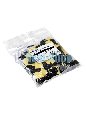 Самоклеющаяся площадка для крепления стяжек ExeGate EX293144RUS STM2525B-100 (25х25 мм, halogen free, -40°C - +85°C, черная, 100 шт)