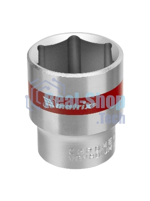 Головка Matrix торцевая 27мм 6-гранная crv под квадрат 1/2'' хромированная