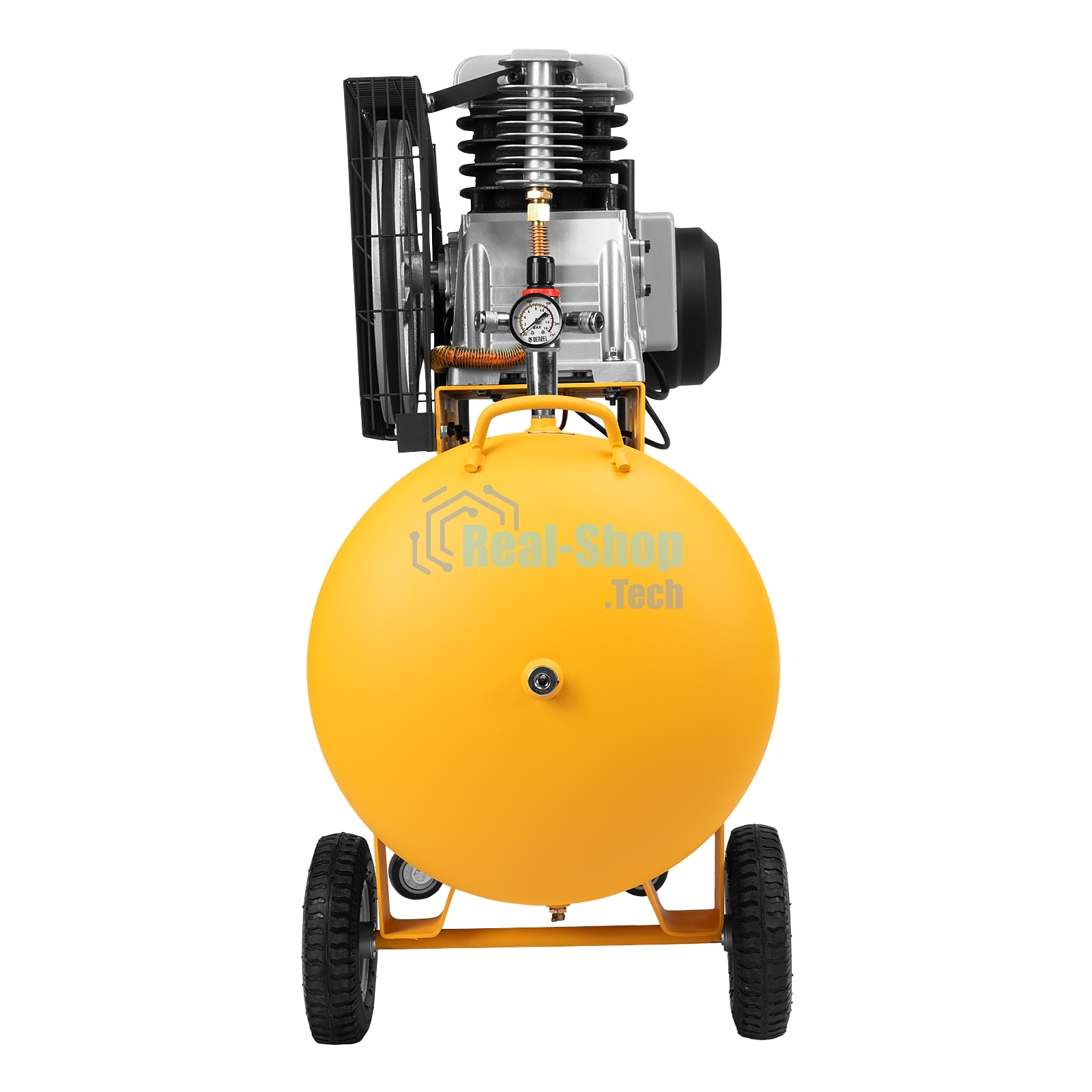 Компрессор воздушный Denzel BCI3000-T/200 рем. привод, 3,0 кВт, 200 литров, 530 л/мин