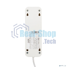 Удлинитель Rexant 3 гнезда, 1.5 м, 2х0.75 мм², б/з, белый (Сделано в России)