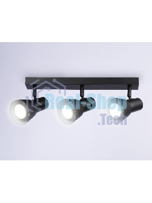 Светильник Ambrella light TA13122/3 BK/WH черный/белый GU10/3 max 12W 470*85*150