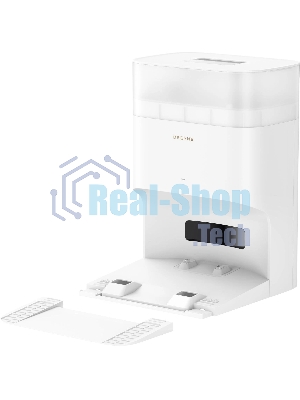 Робот-пылесос DreameBot L10S Plus белый, 5200 мА·ч Li-Ion, уборка влажная/комбинированная/сухая, пылесборник контейнер 0.35 л