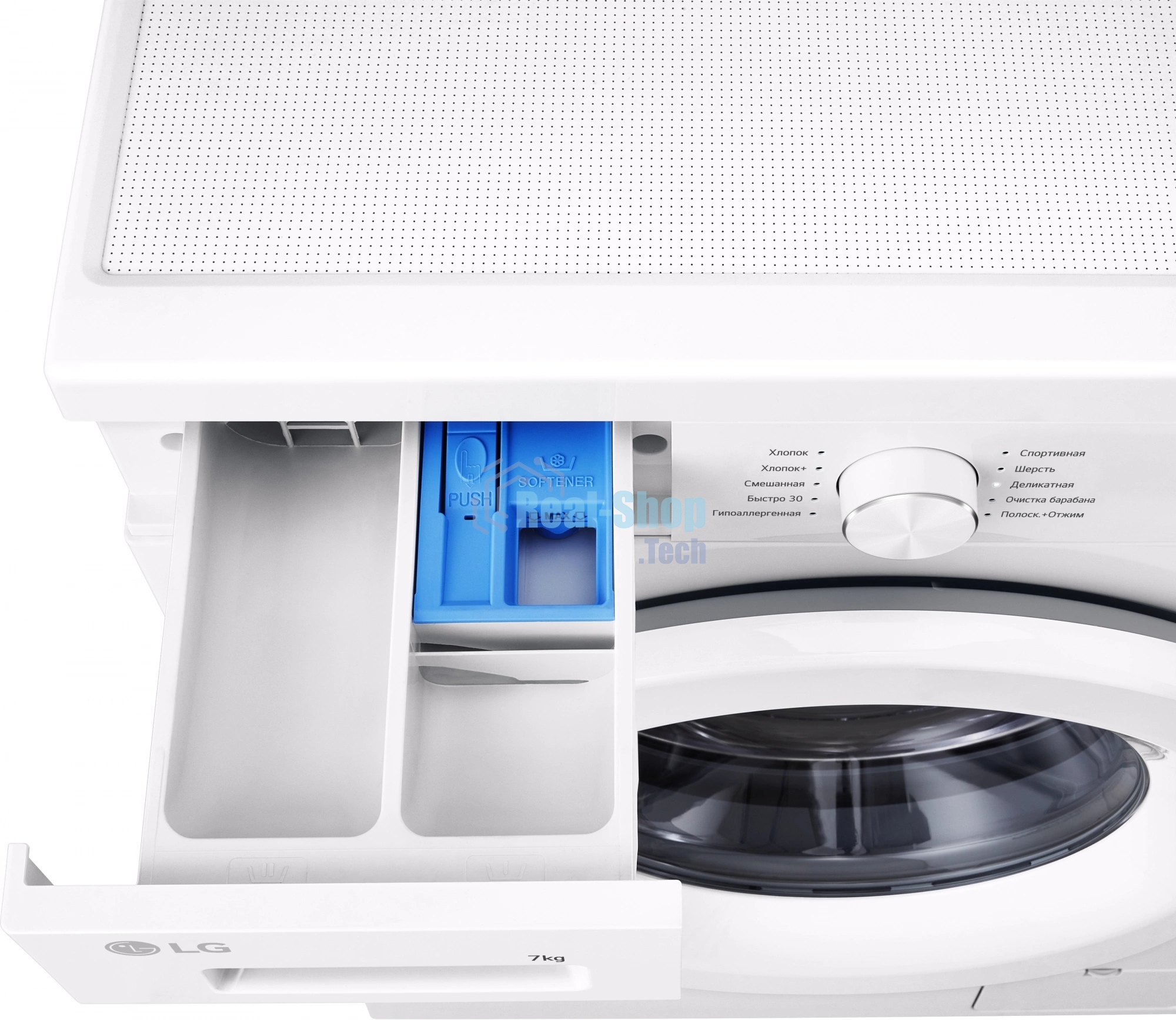 Стиральная машина LG F2Y1HS3W белый, загрузка фронтальная 7 кг, 1200 об/мин., класс: А