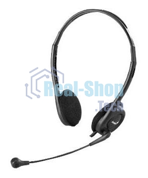 Гарнитура проводная с микрофоном Genius HS-200C черный