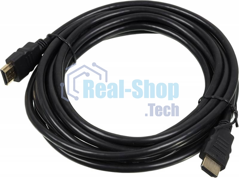 Кабель аудио-видео High Speed ver.1.4 HDMI (m)/HDMI (m) 5м. позолоченные контакты черный