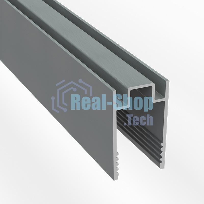 Профиль алюминиевый анодированный Neon-night для гибкого неона 8х16мм, 2м