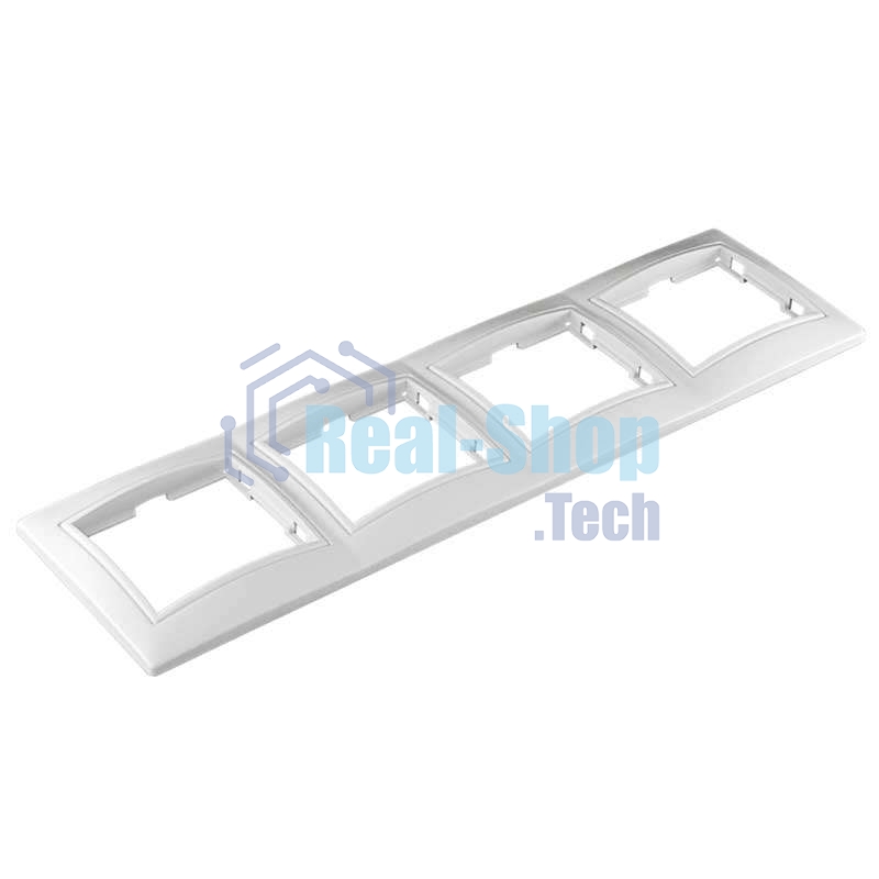 Рамка 4-м СП Севиль горизонт. бел. UNIVersal С0046