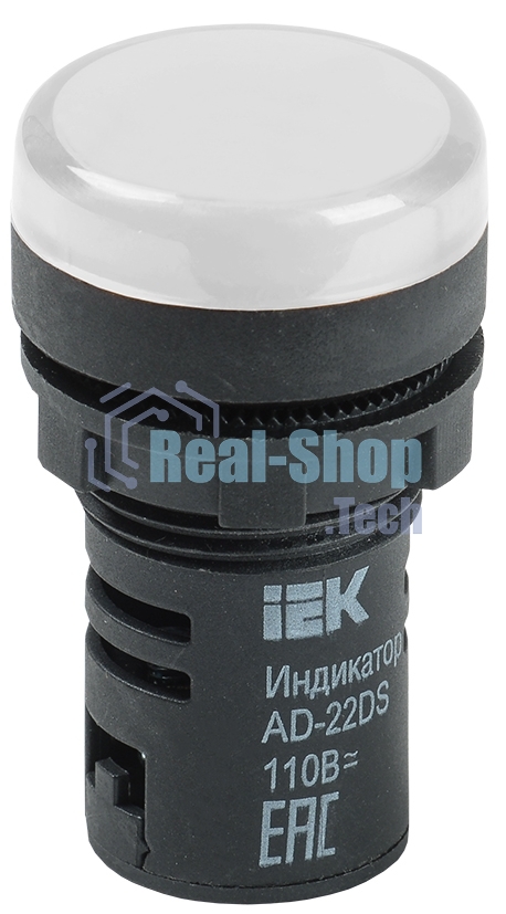 Арматура светосигнальная AD-22DS 220В бел. ИЭК BLS10-ADDS-230-K01