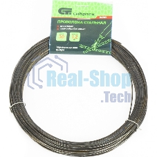 Проволока стальная Сибртех 30 м, вязальная, термообработанная 1,2 мм