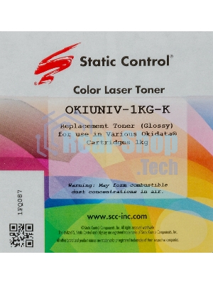 Тонер для принтера Static Control Oki C3300N5500 OKIUNIV-1KG-K черный (флакон 1000гр)