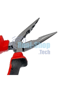 Длинногубцы прямые Matrix, 160 мм, хром-ванадий, двухкомпонентные рукоятки